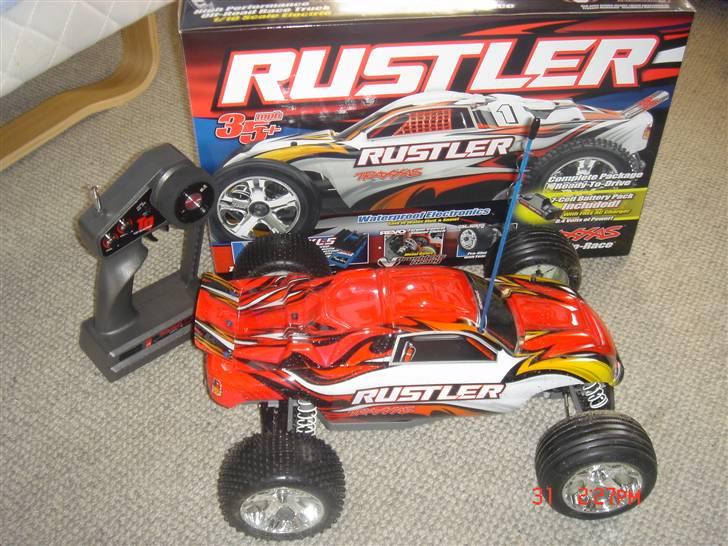 Bil Traxxas Rustler "BYTTET!" billede 1