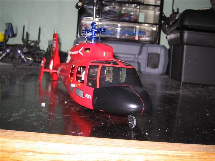Helikopter Esky Dauphin co-axial - meget detaljeret canopy billede 4