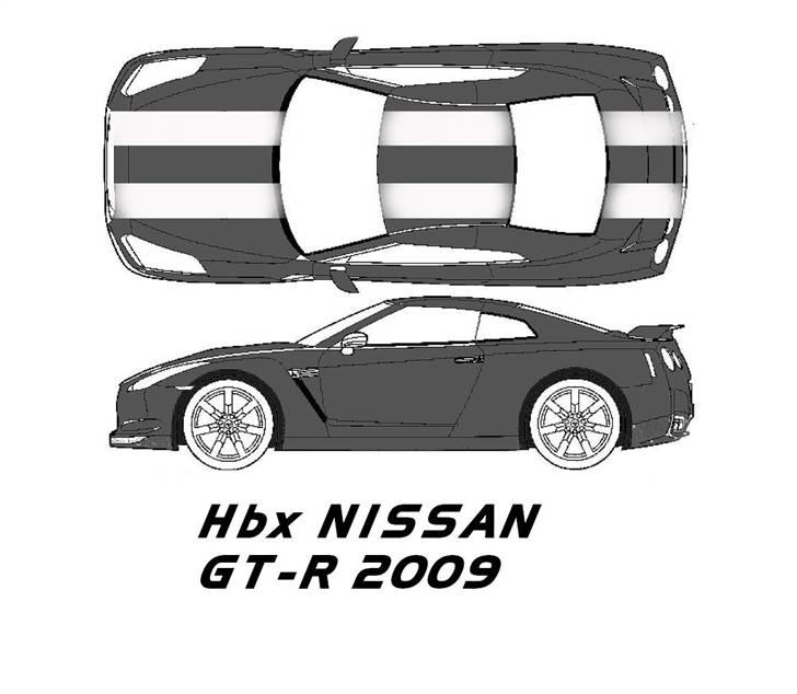 Bil HBX Nissan GT-R Drift  - karossen er under opbygning og dette udseende skulle det ende med billede 8