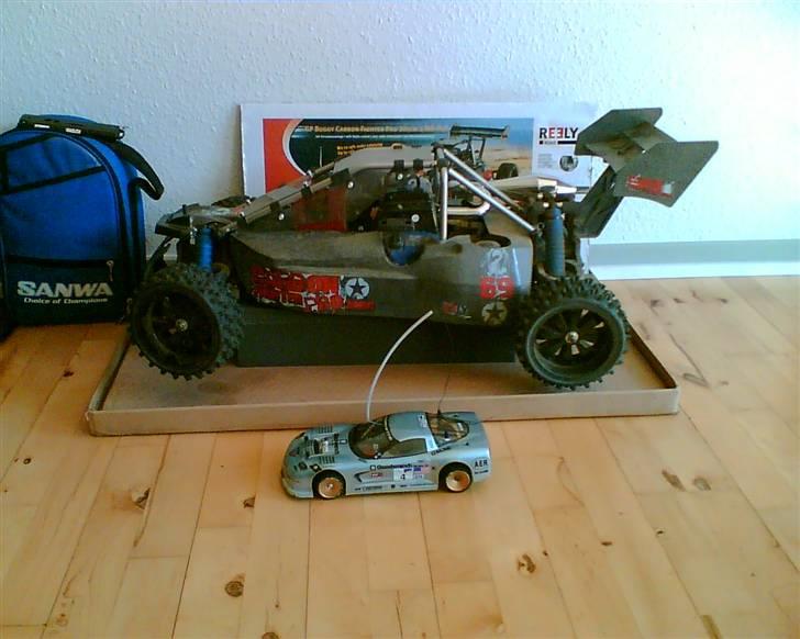 Bil Vmax Drift Car *Byttet* - Her sammen med svoger´s legetøj - 26ccm, Benzin, 2wd = Rimelig sjov!! billede 10