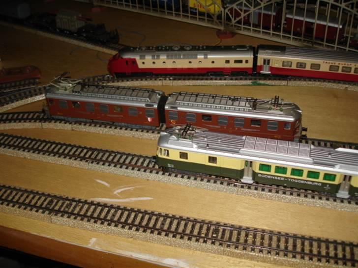 Tog Märklin - Tee i baggrunden,BLS Doppelloko-Hag.Motorvogn-Hag. billede 14