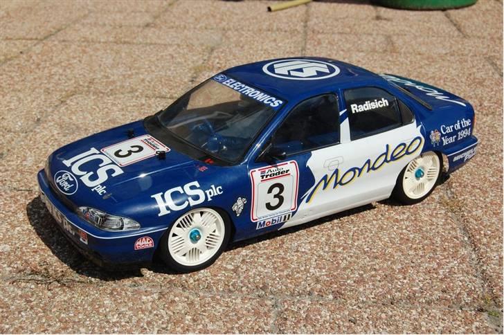 Bil #58143 Tamiya Ford Mondeo - Min hollandske kontakts version - karosseri og fælge var ellers til salg, men jeg var flad dengang.. billede 14