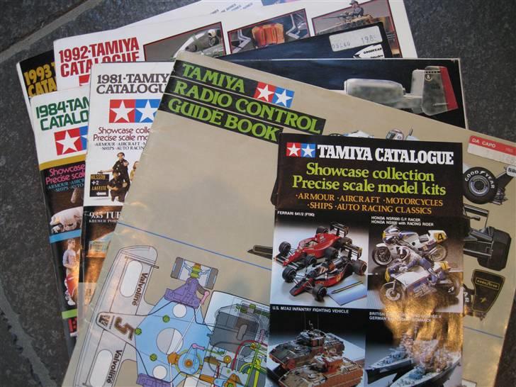 Off-Roader Tamiya Racing Buggy Champ - De gamle kattaloger er gemt ... 1980 - 81- 84-92-93 og en folder fra "i gamle dage" billede 14