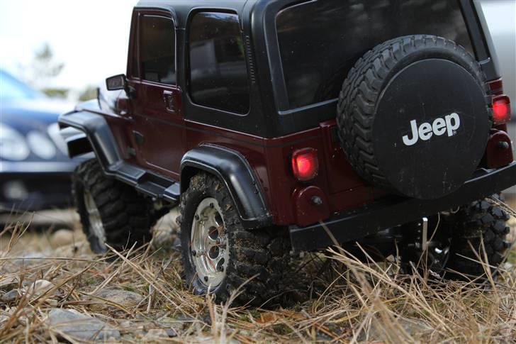 Off-Roader Jeep YJ Wrangler XC-01Mod - Med transparante baglygter, spejlene flyttet hen på dørbeslaget og de hjul der sidder på nu billede 18