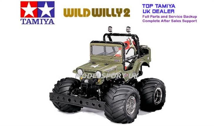 Bil Wild Willy 2, Tamiya - Sådan ser pakken ud idag for en Wild Willy 2, den har en noget bredere kofanger, jeg har desværre ikke den originale pakke, da bilen er købt brugt billede 9