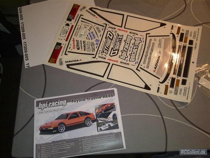 Bil Nanda Sniper - Toyota Trueno AE86 karosseri fra HPI... billede 8