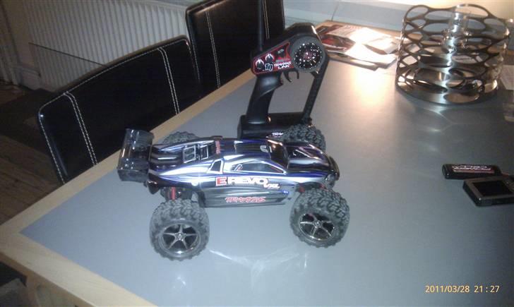 Off-Roader Traxxas E-Revo VXL 1:16 - Nærmest lige kommet ud af kassen billede 1