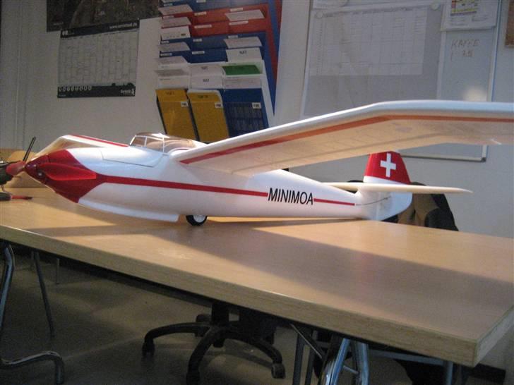 Fly Minimoa 2mtr Glider EPO R.I.P. - fint landingshjul  billede 8