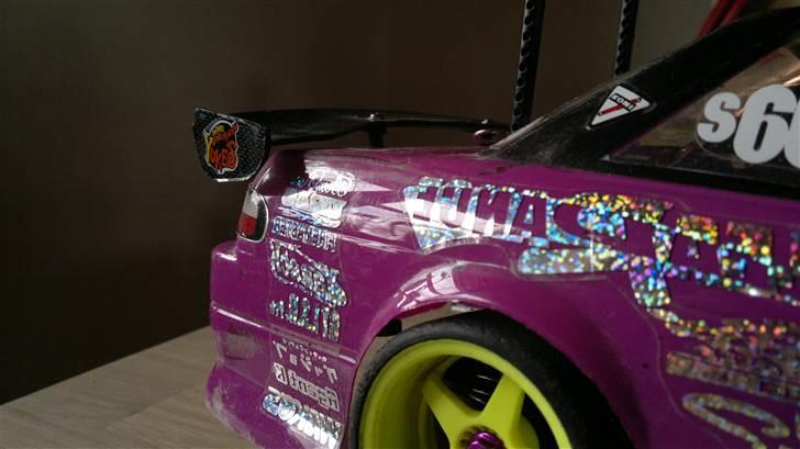 Bil Tamyia TT-01E Silvia PS13 - Min hjemme lavede spøjler holder. billede 6