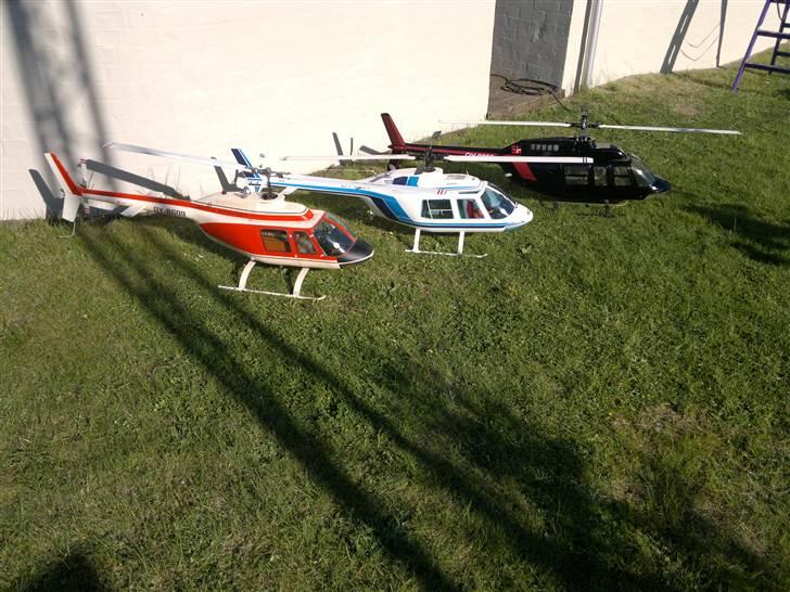 Helikopter Vario Long Ranger II  SOLGT - En Jet Ranger(Kavan) Star Ranger(Graupner) og en Long Ranger 2(Vario) nyder solen billede 5