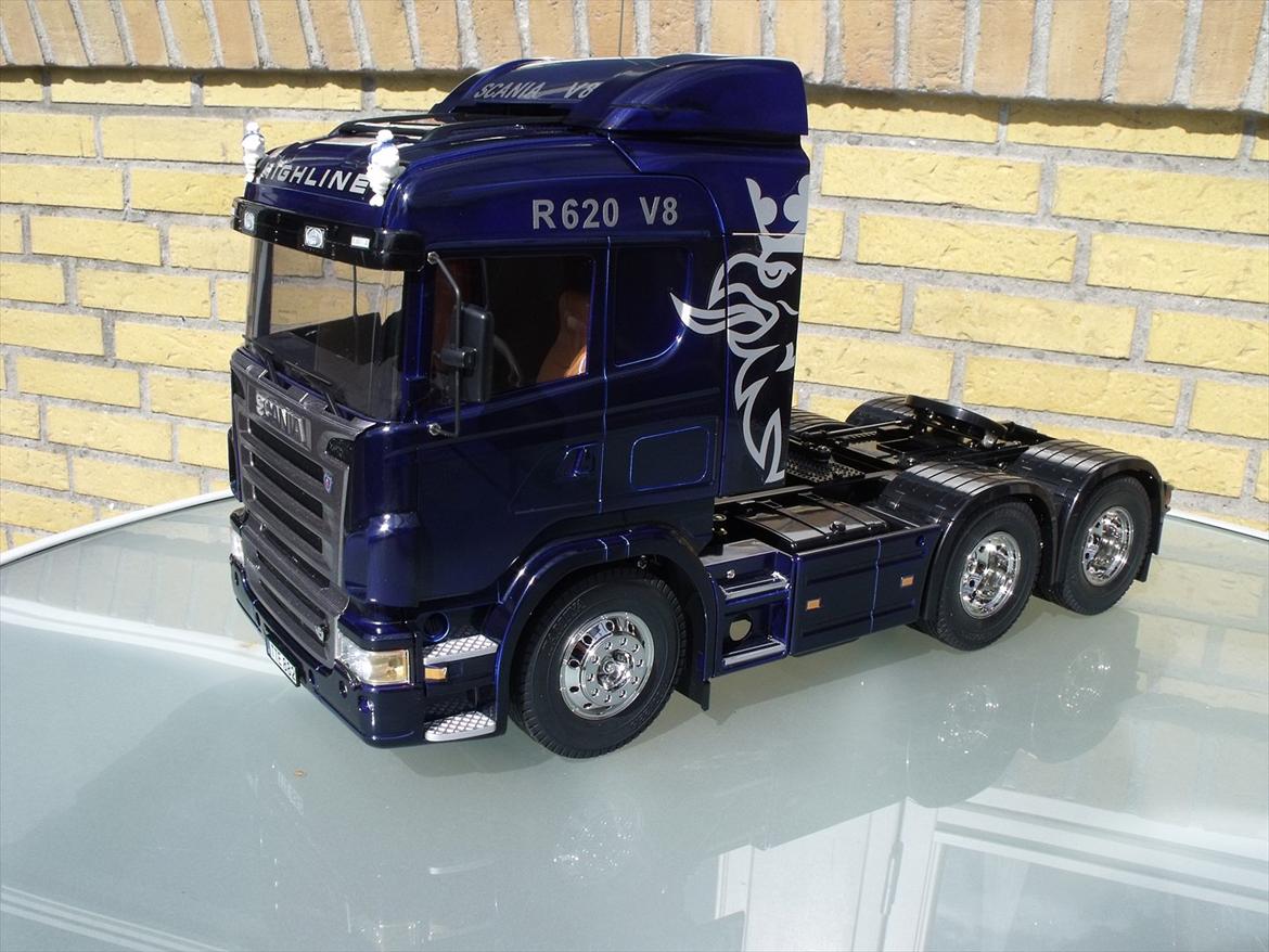 Lastbiler Scania R620 6X4 Tamiya - Fra siden....... billede 4