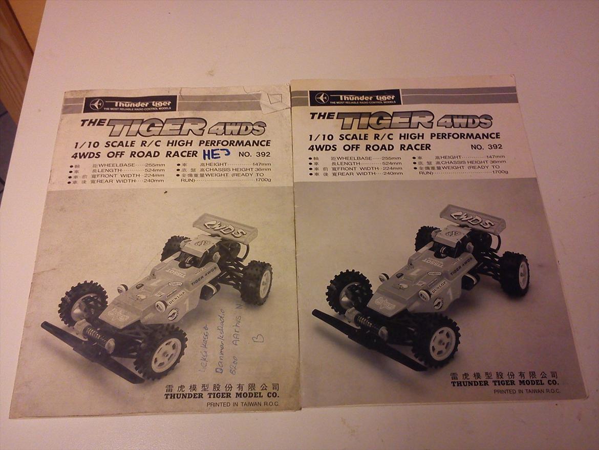 Buggy The Tiger 4wds - Også fedt med originale papirer.
Det kan jeg også rigtig godt lide   :-) billede 2