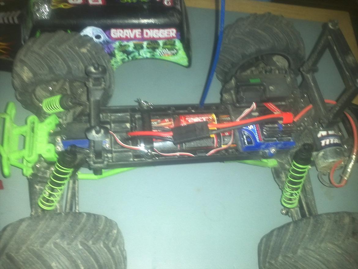 Off-Roader Traxxas Monster Jam (Grave Digger) billede 3
