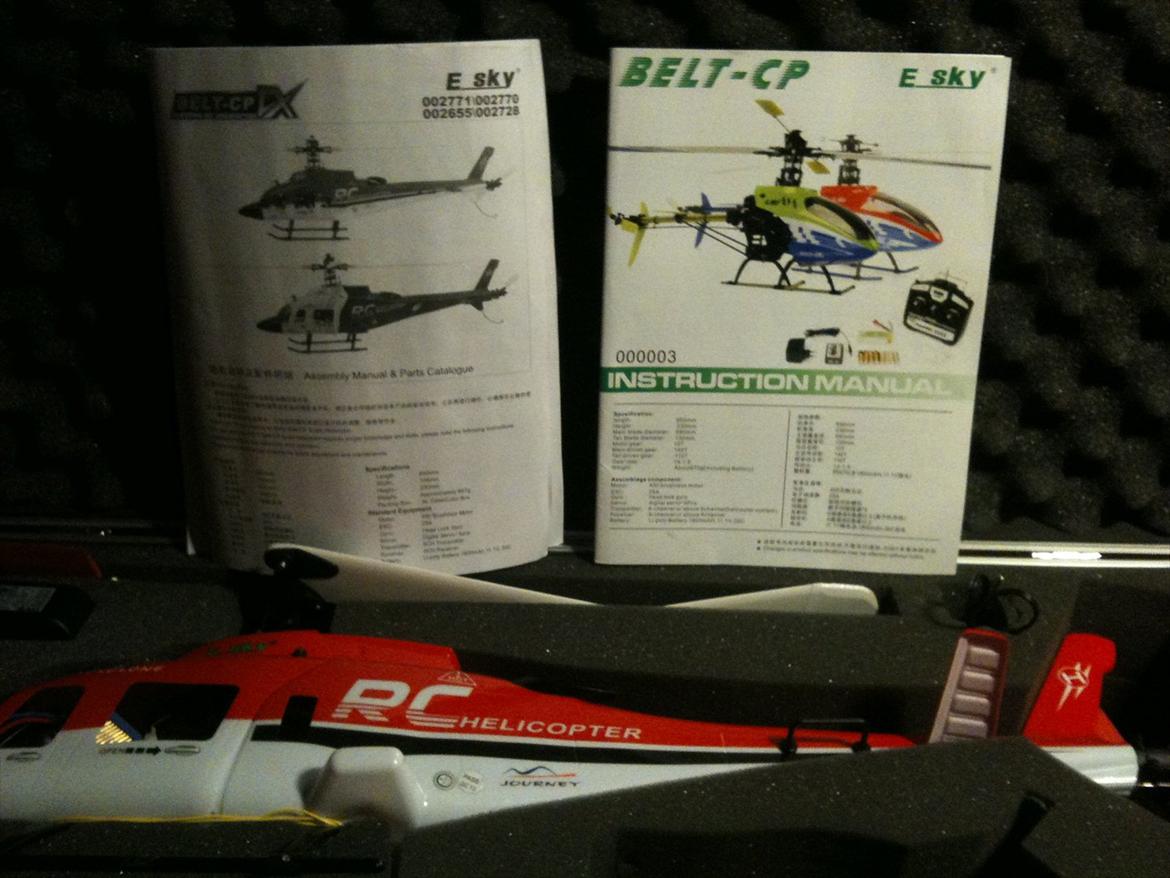 Helikopter ESky Belt CP CX 450 - ouuh showcase :P billede 3