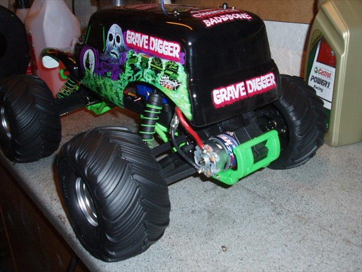 Off-Roader Traxxas Monster jam (Grave Digger) billede 4