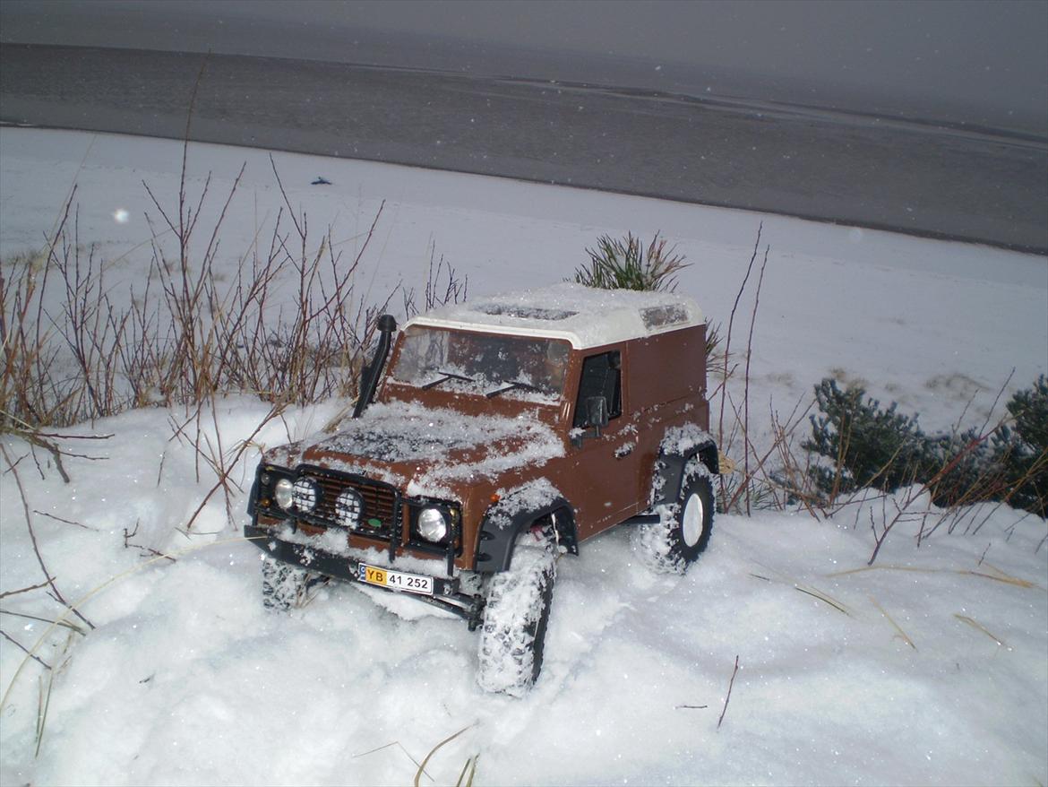 Off-Roader SCX10 Land Rover Defender - 29/1-12 Ved vandet i Marbæk. billede 20