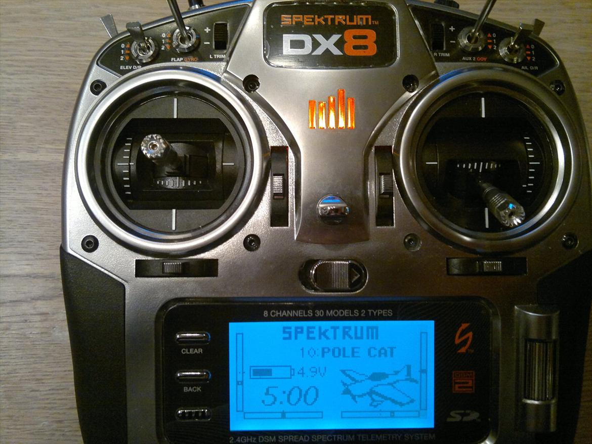 Fly Parkzone Ultra Micro Pole Cat BNF - Så er den kodet ind stort set kun bind it and fly.
Små justering skulle der til billede 6