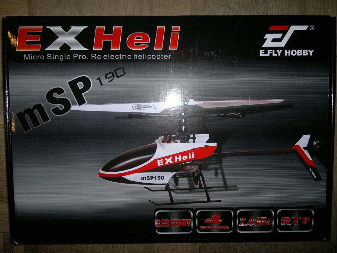 Helikopter HobbyKing HK-190 2.4ghz 4Ch Fixed Pitch - Fin "transport kasse" den kom i billede 1