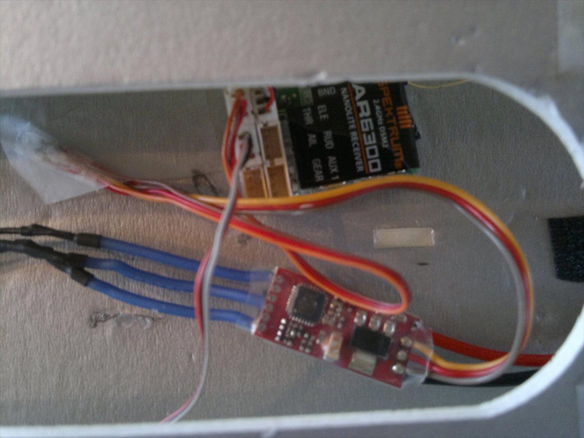 Fly Mini F 35 in-door - Mini ESC og mini modtager billede 6