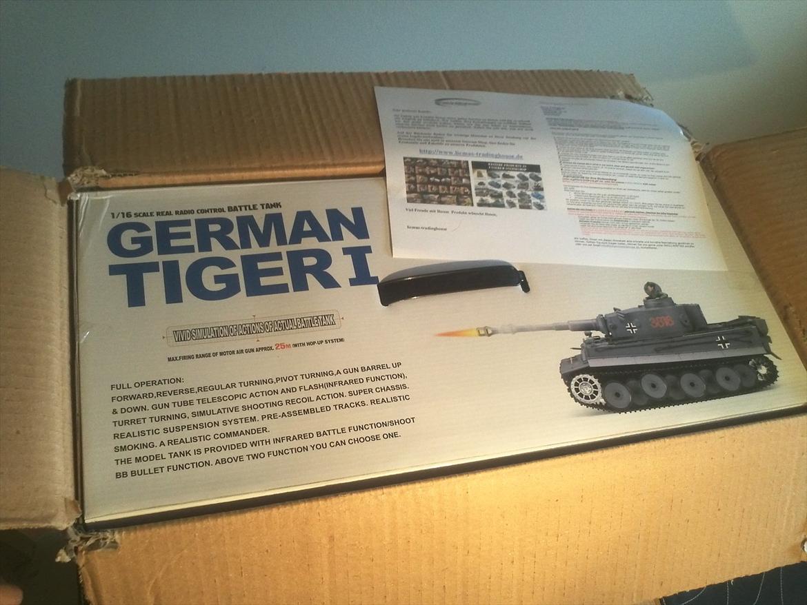 Militær Tiger 1, early model(Heng Long) billede 3