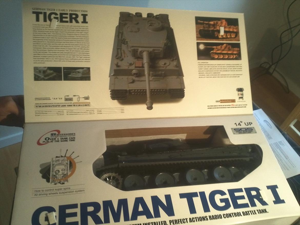 Militær Tiger 1, early model(Heng Long) billede 5