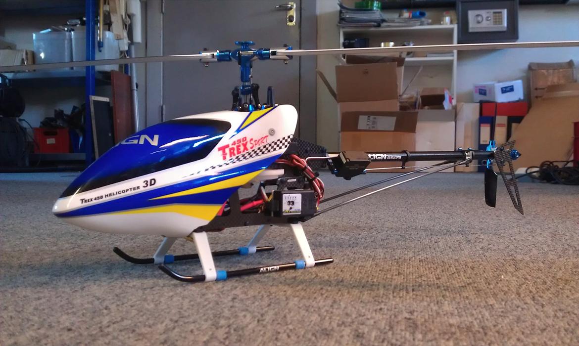 Helikopter Align T-Rex450 Sport Torgue Tube FBL billede 2