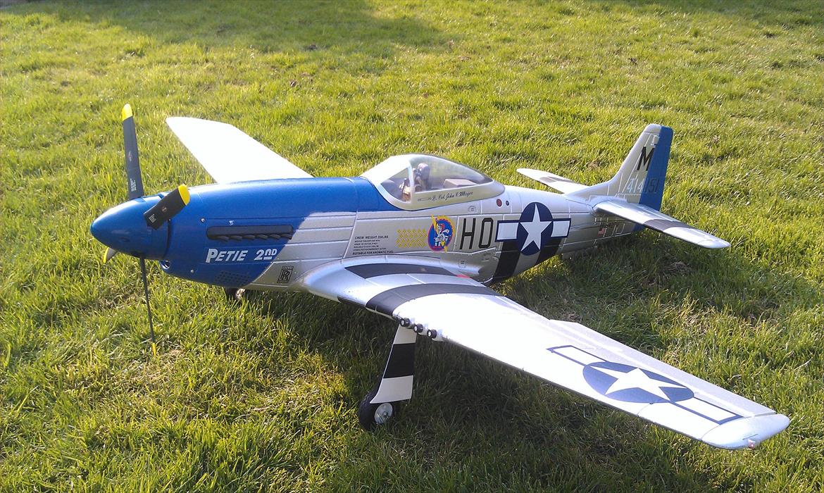 Fly P-51 Mustang "Petie the 2nd" DØD billede 1