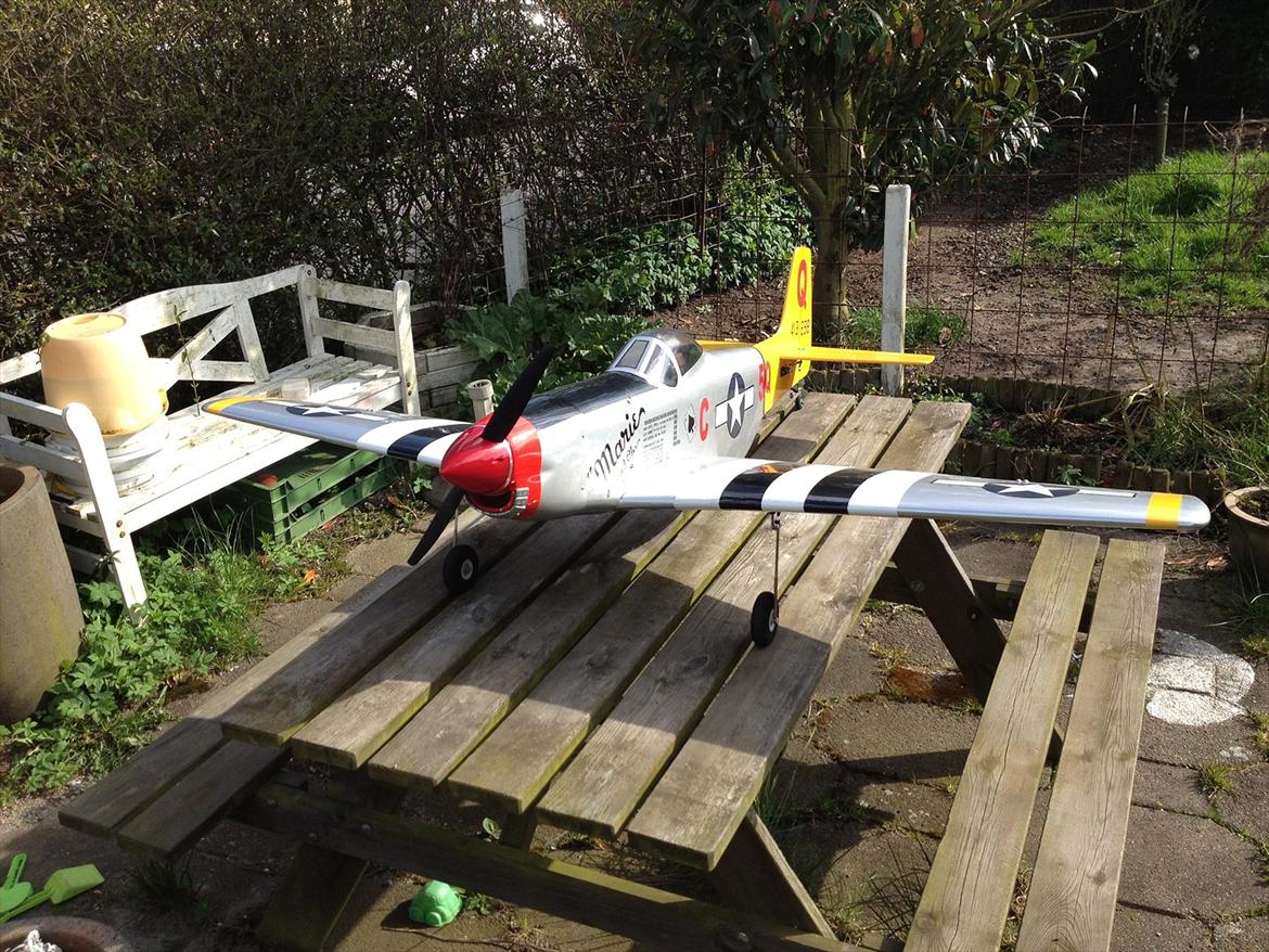 Fly P51 Mustang "Scale" billede 2