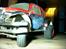 Bil Tamiya Sand Scorcher - Den tilføjede bumper ses let her. Lavet af en smed. Grund: Bange for at jeg kører af lort...