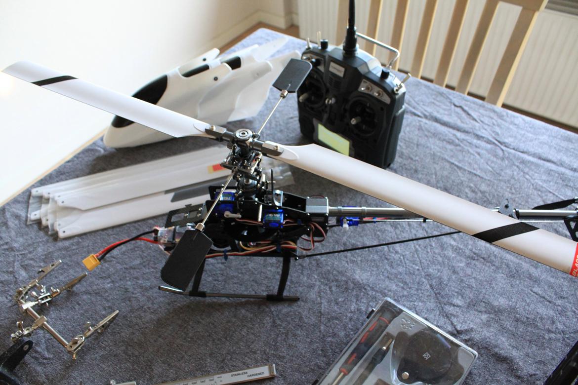 Helikopter 6CH HK-450GT CCPM 3D Fuld Alu & Carbon billede 11