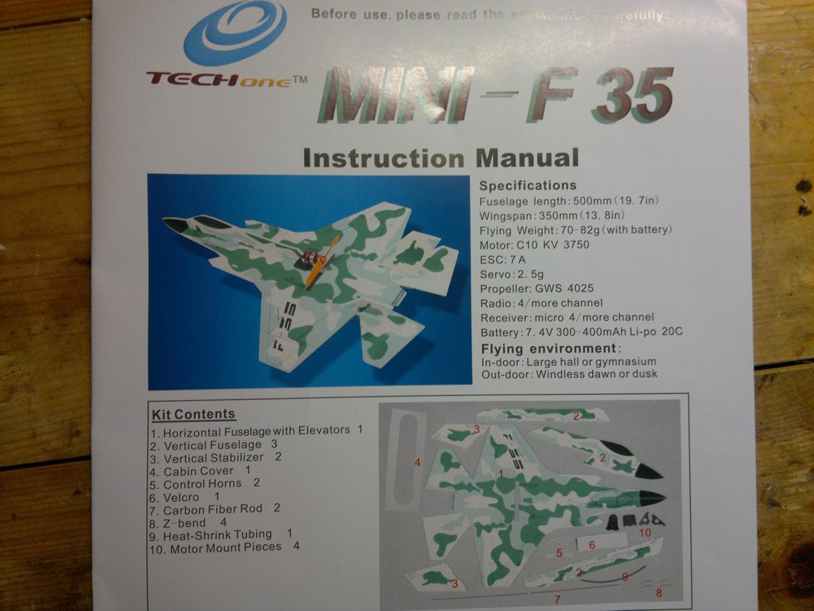 Fly Mini F 35 in-door Version II billede 14