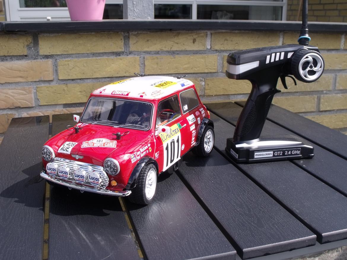 Bil Mini Cooper rally Tamiya M05. - Mini`en & RC anlæg . billede 1