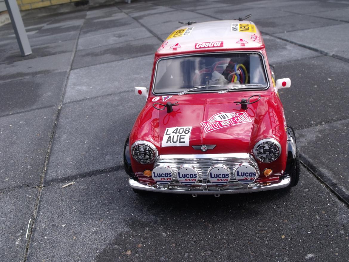 Bil Mini Cooper rally Tamiya M05. billede 4