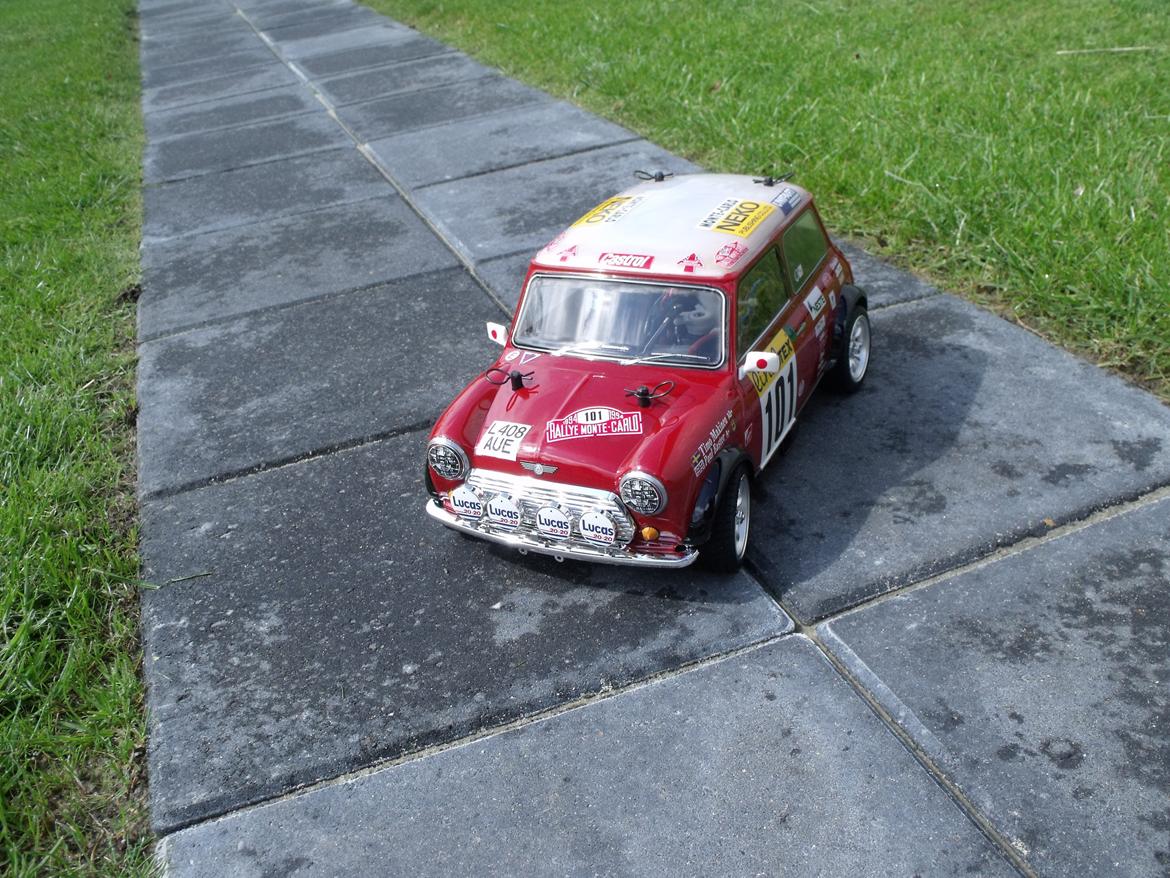 Bil Mini Cooper rally Tamiya M05. billede 6