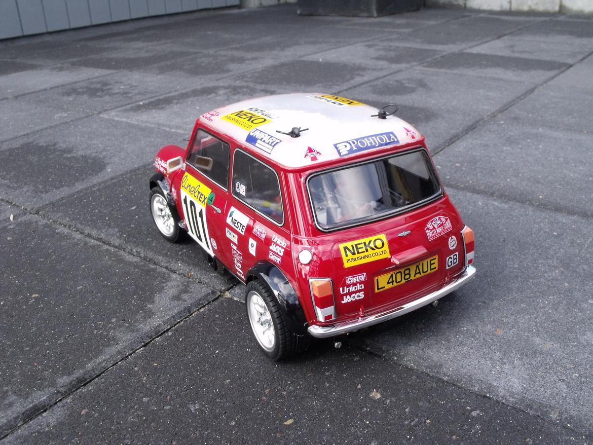 Bil Mini Cooper rally Tamiya M05. - Flot røv ikke !! billede 14