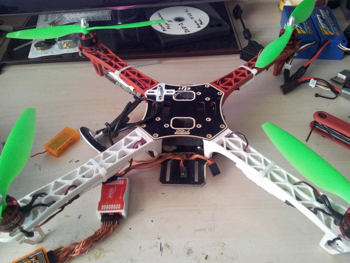 Multirotor dji f450 naza-m+gps fpv go pro 2 billede 5