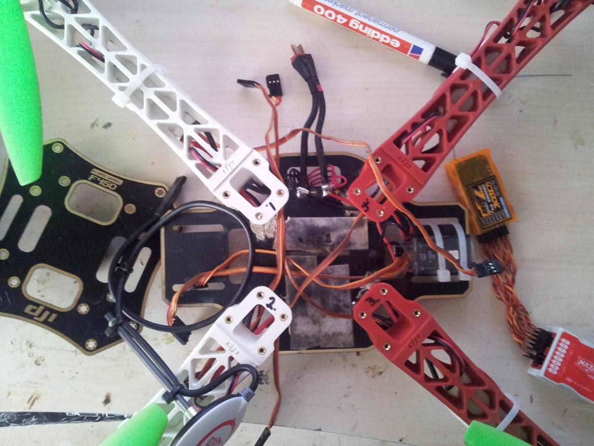 Multirotor dji f450 naza-m+gps fpv go pro 2 billede 7