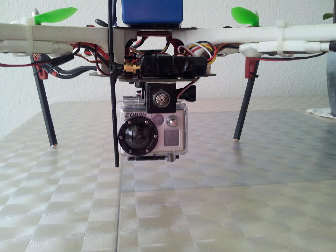 Multirotor dji f450 naza-m+gps fpv go pro 2 billede 16