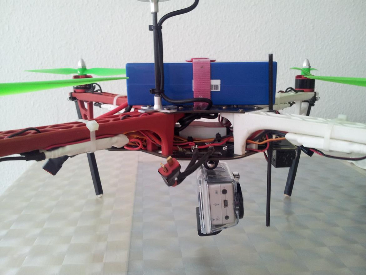 Multirotor dji f450 naza-m+gps fpv go pro 2 billede 4