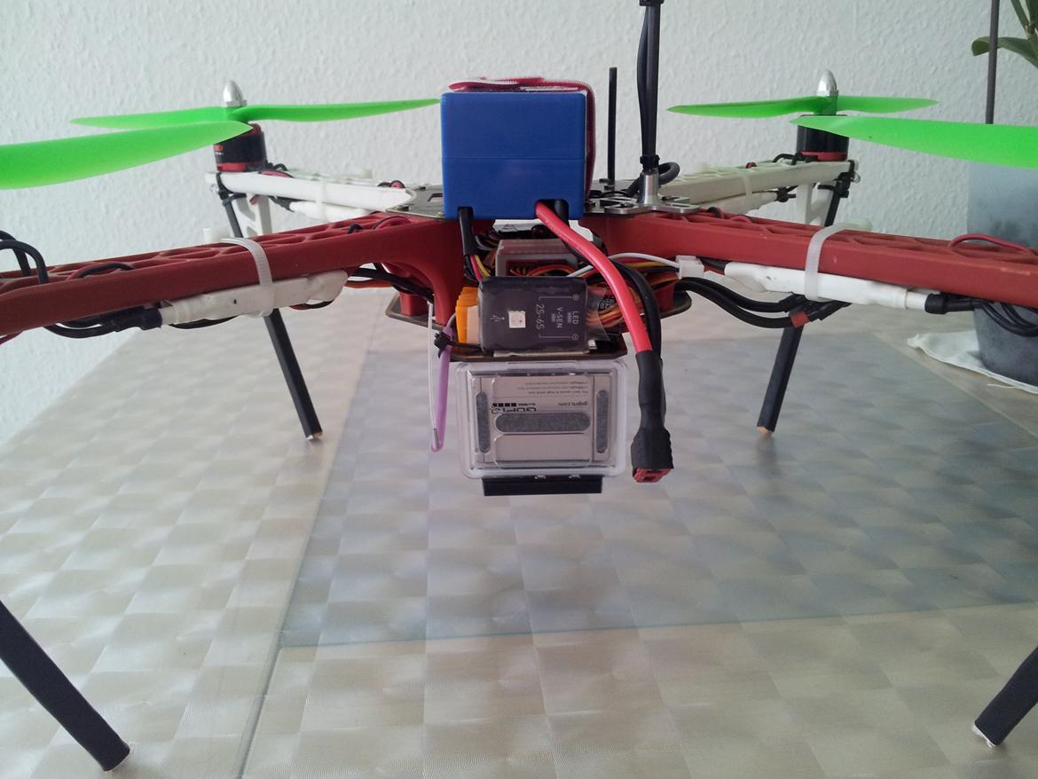 Multirotor dji f450 naza-m+gps fpv go pro 2 billede 17
