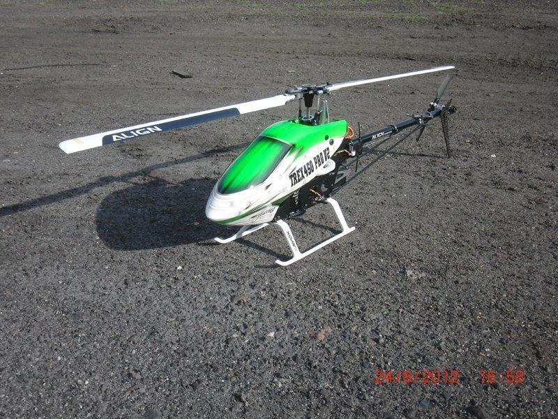 Helikopter Align T-Rex 450 Pro [Brændt] - Klar til første test. billede 3