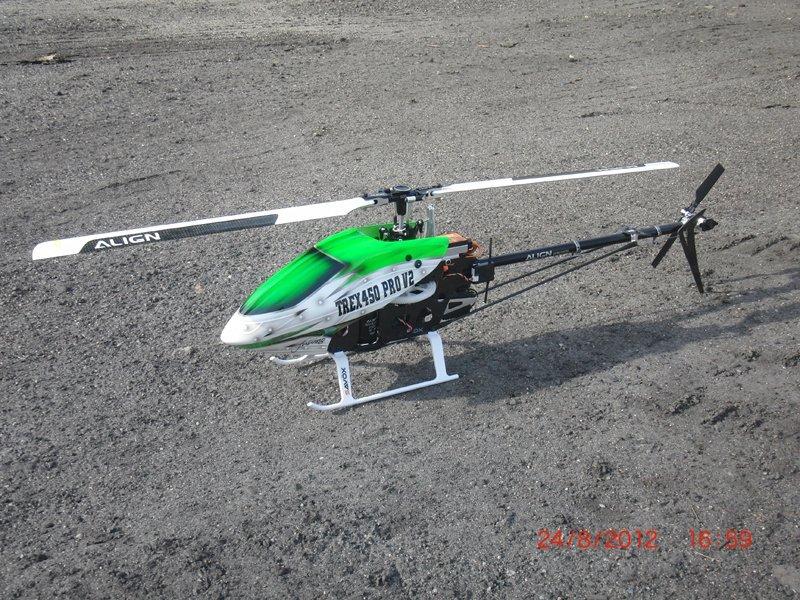 Helikopter Align T-Rex 450 Pro [Brændt] - Klar til første test. billede 7
