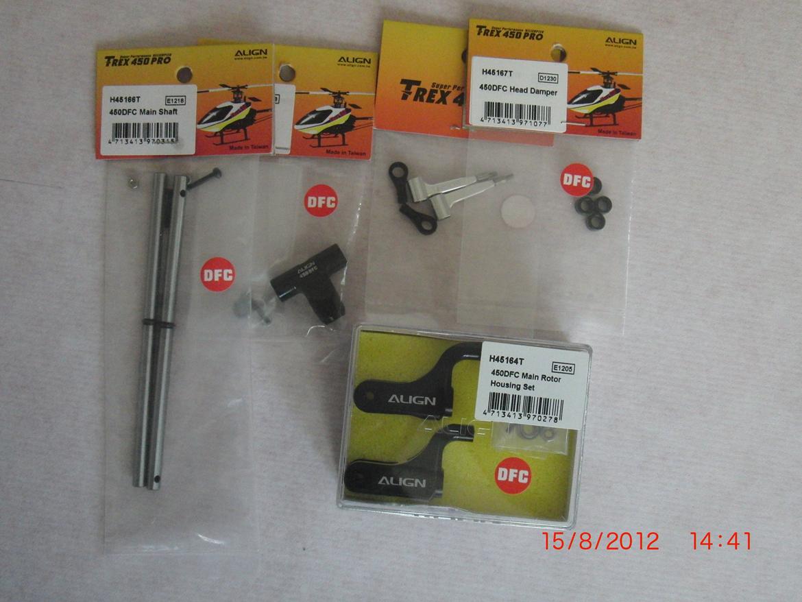 Helikopter Align T-Rex 450 Pro [Brændt] - DFC parts. Nice! billede 10