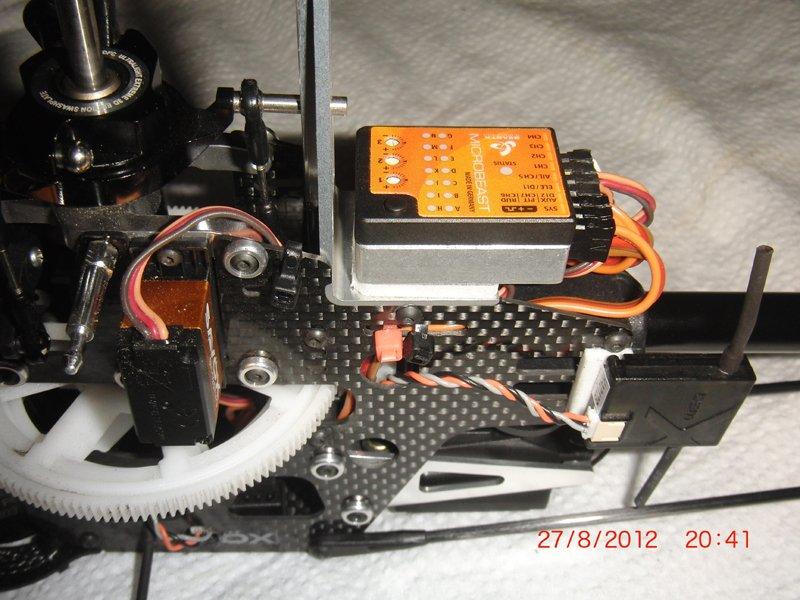 Helikopter Align T-Rex 450 Pro [Brændt] - BeastX efter installation. billede 20