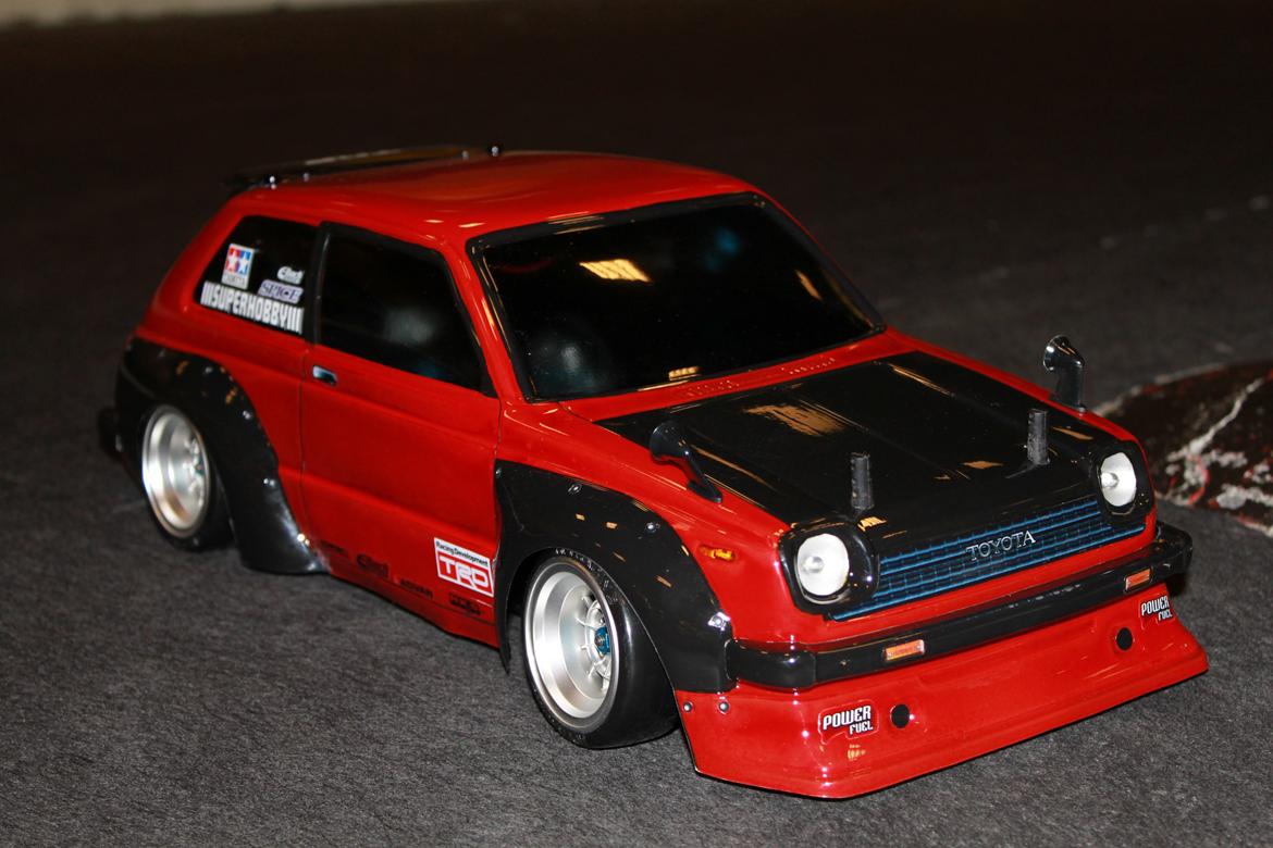 Bil Tamiya 415 MSX MRE "Li-Po edition" [ Solgt ] - så er der lavet en lille ny karosse.
Toyota Starlet KP 60 billede 14
