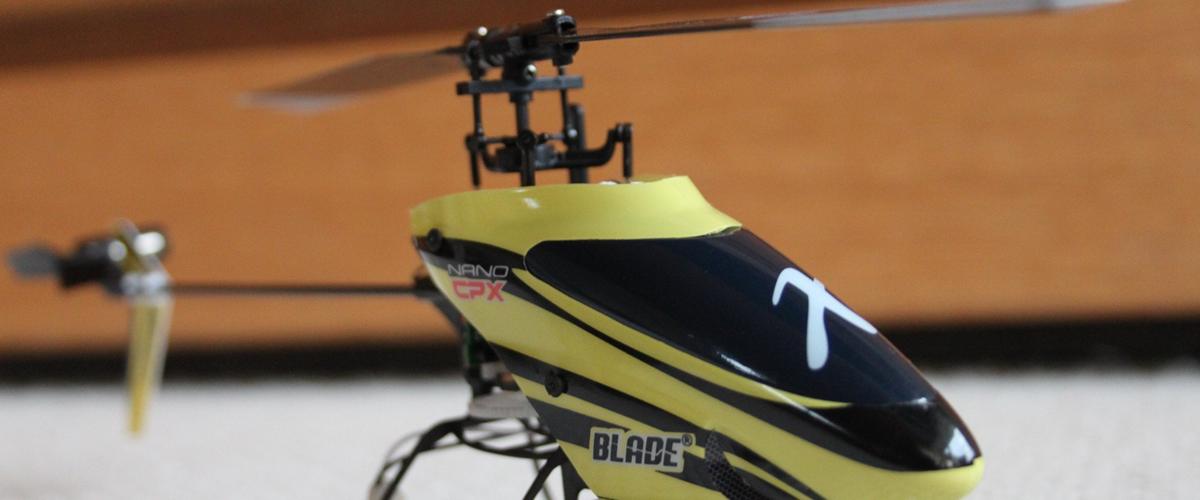 Aluminum/Carbon Fiber Landing Gear W/ Fin (RD) - BLADE NANO CPX / CPS