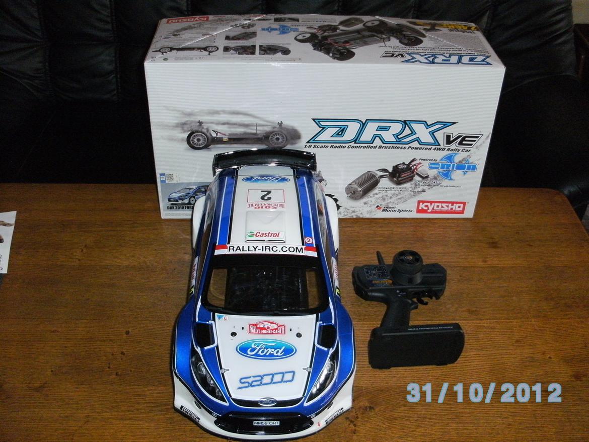 Bil kyosho drx ve ford fiesta Brushless 4WD Rally Car billede 1