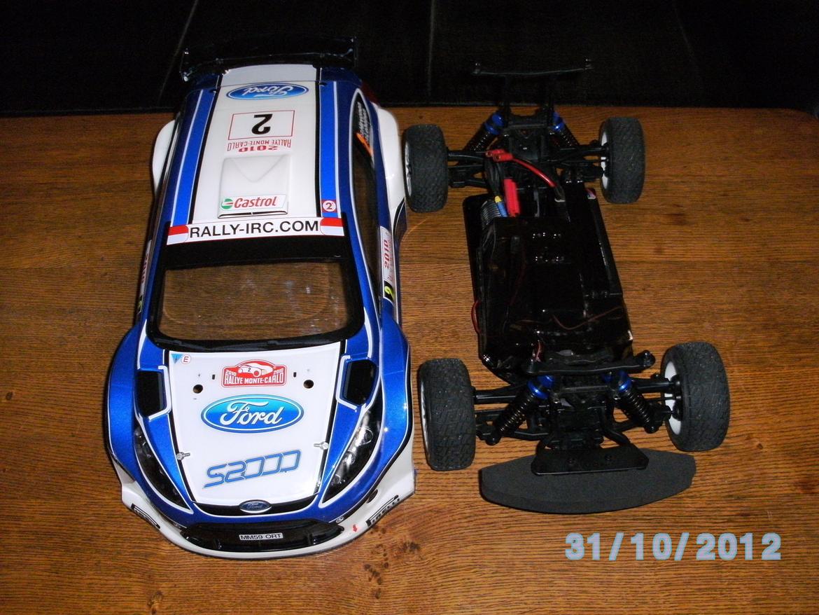 Bil kyosho drx ve ford fiesta Brushless 4WD Rally Car billede 6