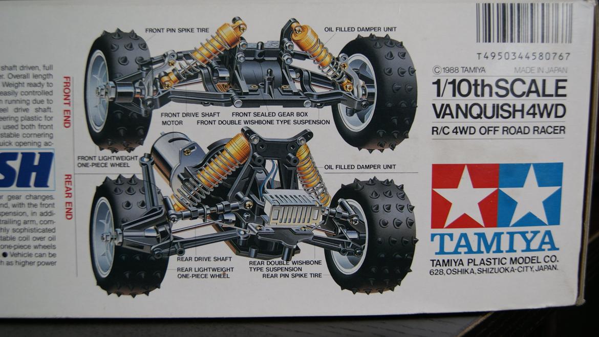 Buggy Tamiya Vanquish - Kit 58076 - Box Art: Front & Rear billede 13