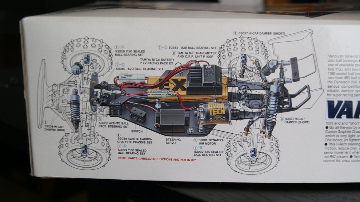 Buggy Tamiya Vanquish - Kit 58076 - Box Art: Hop-Up Setup billede 14